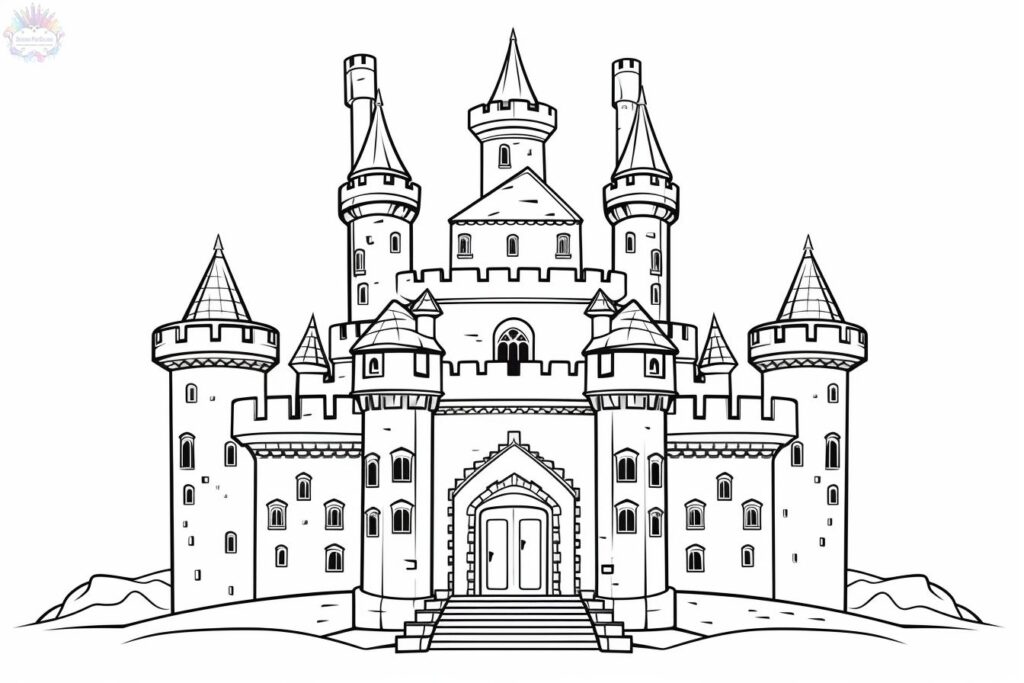 Coloriage Château