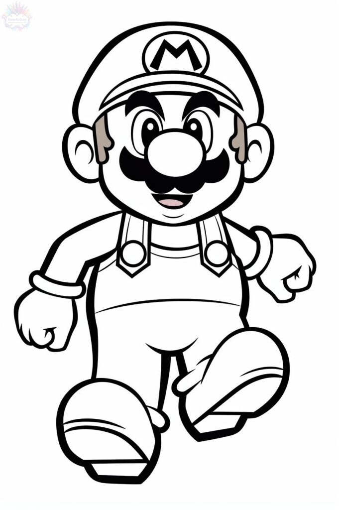 Coloriage Mario