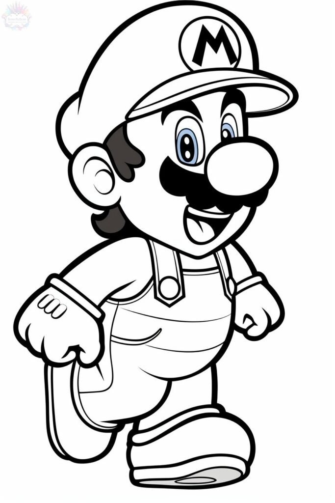 Coloriage Mario
